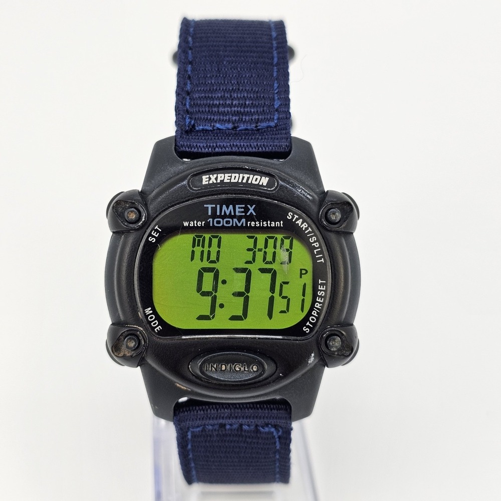 Timex Expedition 866‎ Men's Watch 39MM NEW Dark Blue Nylon Bands New Battery